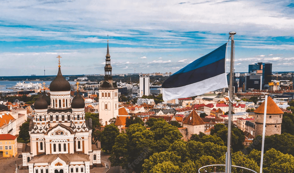 View of the city of Tallinn. IT Talent - provides recruitment courses and is a partner of the Unemployment Insurance Fund's study card.